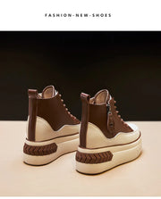 Fujin High-Top Leather Platform Boots