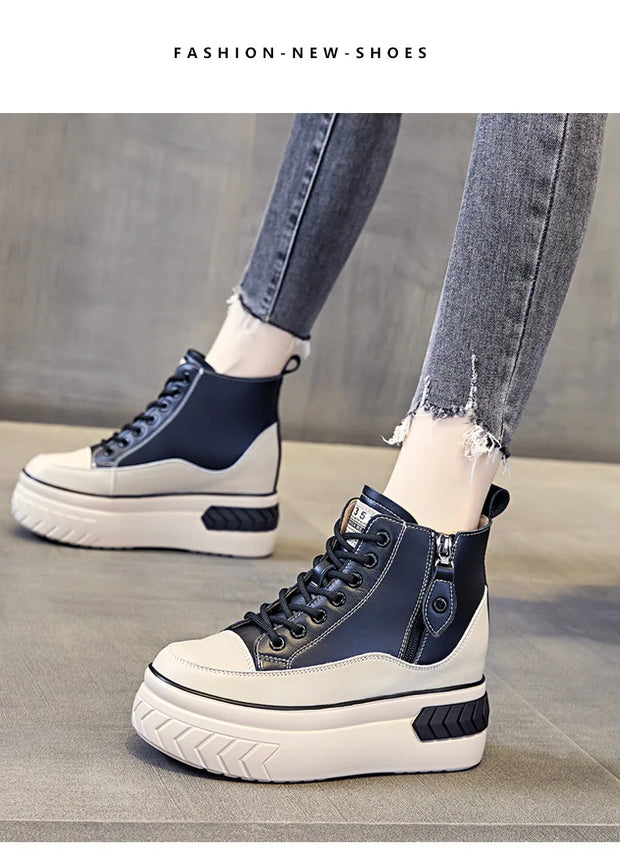 Fujin High-Top Leather Platform Boots