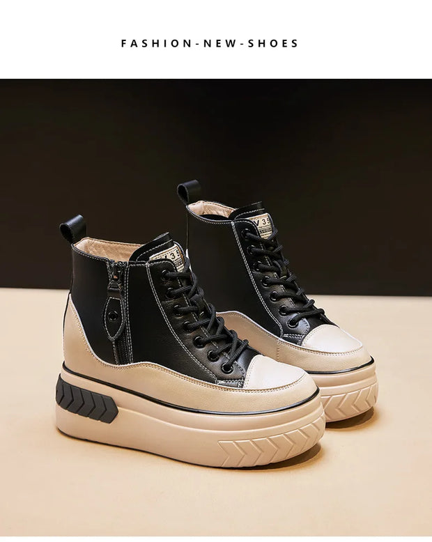 Fujin High-Top Leather Platform Boots