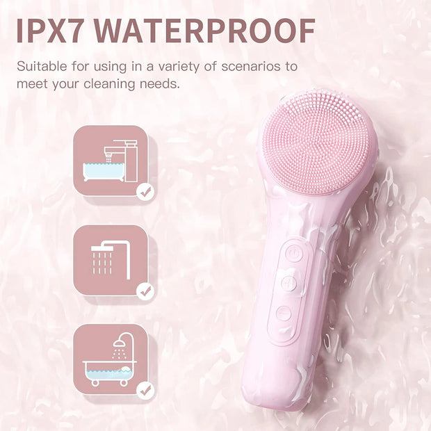 SonicGlow™ Waterproof Facial Cleansing Brush