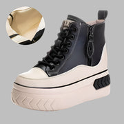 Fujin High-Top Leather Platform Boots