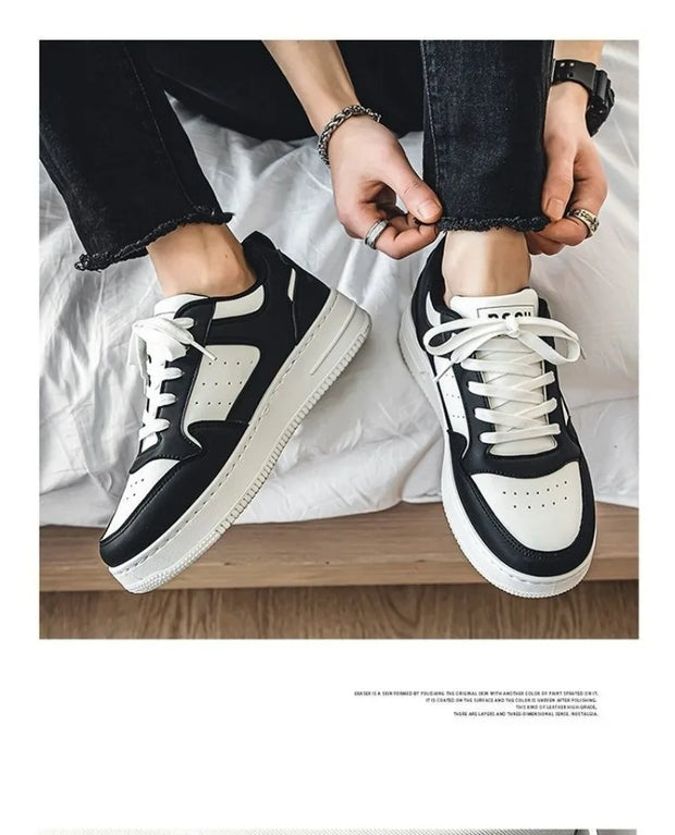 Stylish White Lace-Up Sneakers