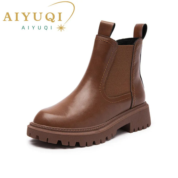 AIYUQI Women’s Retro Chelsea Boots