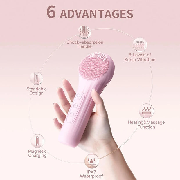 SonicGlow™ Waterproof Facial Cleansing Brush