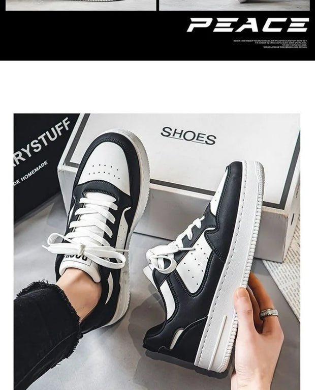 Stylish White Lace-Up Sneakers