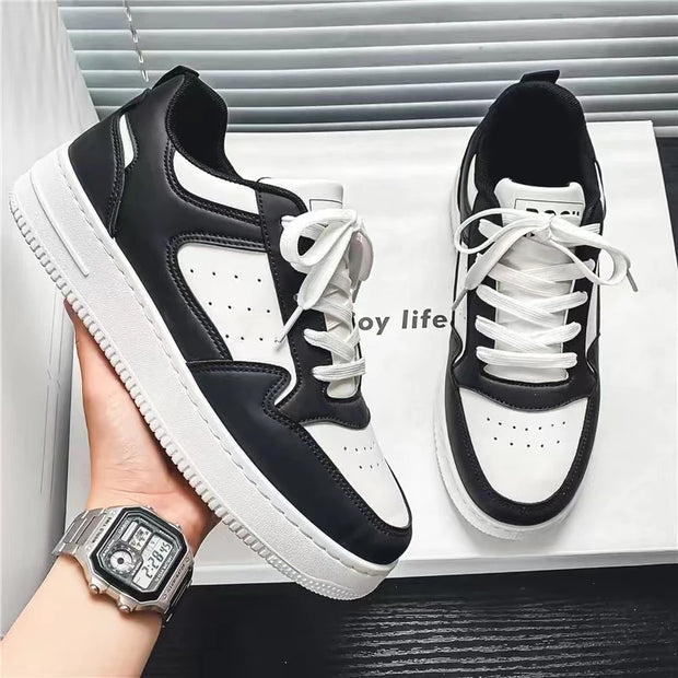 Stylish White Lace-Up Sneakers